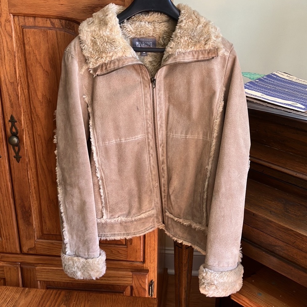 Wilson’s suede & faux fur jacket